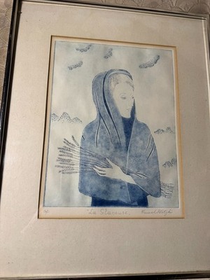 Hannah Kletzki ''La Glaneuse'' Artist Proof Lithograph - Signed And Framed