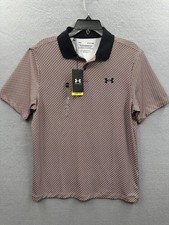 NWT Under Armour Polo Shirt Mens S Performance 3.0 Printed Golf UPF 40 1377377