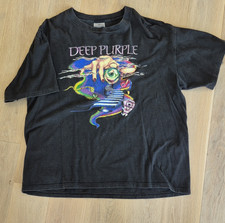 Deep Purple Brockum Group Original Tour T-Shirt XL Black Made in USA Rock & Pop
