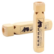 2PCS Solid Wood Train Whistle 4 Tones, Noisemaker Toys and Conductor Whistle ...
