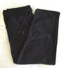 NWT Lululemon Dance Studio Pant Unlined Adjustable Cuffs Solid Black BLK Size 12