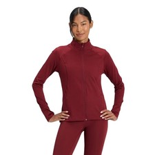 All in Motion Women's Maroon Full Zip UPF 50 Athletic Jacket Size XS