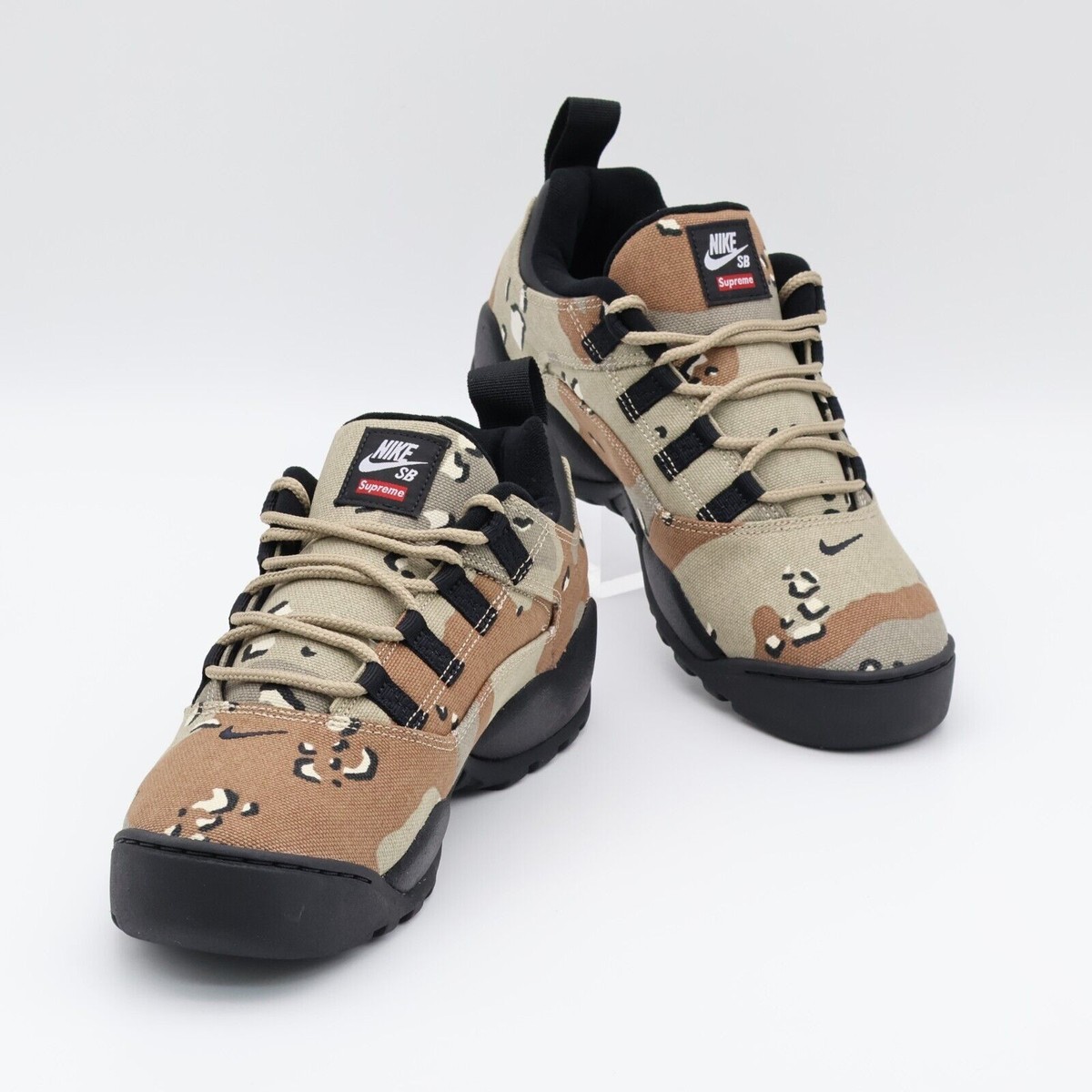 FQ3000-200 Supreme Nike SB Darwin Low Desert Camo Khaki Archaeo