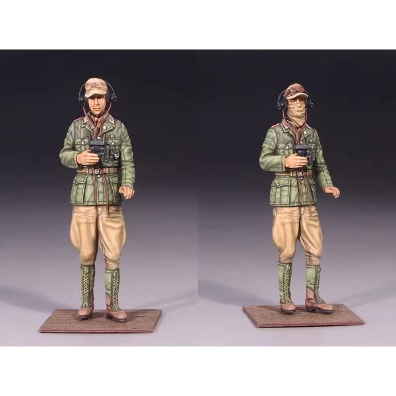 1/35 Resin Figure WWII German DAK Tank Commander Unpainted Unassembled