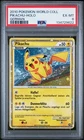 2010 POKEMON WORLD COLLECTION GERMAN PIKACHU-HOLO PSA 6