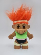 Vintage Russ Troll Workout Leotard 80s Neon Sweat Band Knee Bands