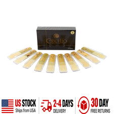 Alto Saxophone Reeds 2.0 Pack of 10 with Individual Cases for Beginners and Pros