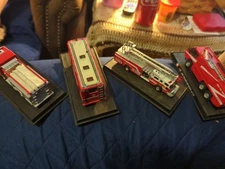 Lot Of 4 Del Prado Iveco Fire Truck Air Crash Dragon 6X6 TA 1/80HO No Box Plus 3