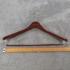 Polo Ralph Lauren Wooden Suit Hanger Bar Mahogany Brown Closet Organizer