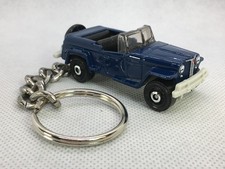 1948 Willys Jeepster Blue Custom Made Die-cast Key Chain Keychain Keyring
