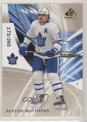 2020-21 Upper Deck SP Game Used Golden Burst 173/265 Auston Matthews #50 04hp