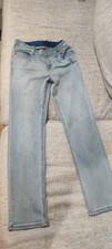 Levi's Youth Adjustable Waist Jeans Light Wash Blue Straight Leg