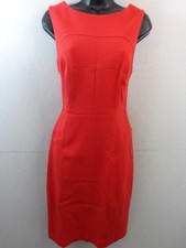 Eliza J. Dress Women's 6 Red Sleeveless Shift Back Slit Career