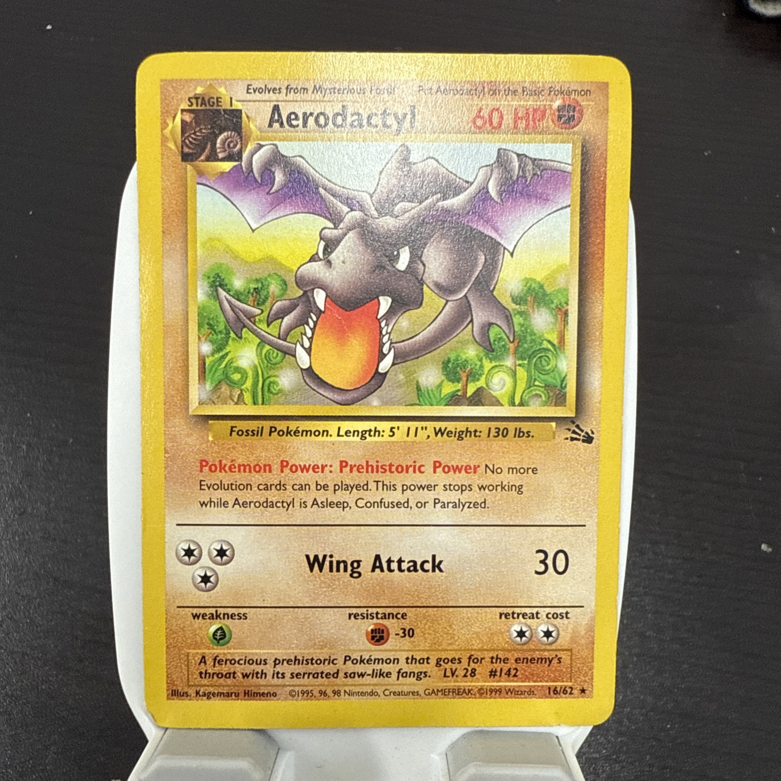 Pokemon TCG - Aerodactyl 16/62 - Fossil - Non Holo MP/HP
