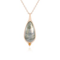 Maniry Labradorit Rose Gold Halskette