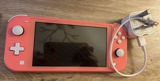 Nintendo Switch Lite 32GB Handheld Video Game Console Coral USED see photos