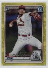 2020 Bowman Chrome Prospects Yellow Refractor /75 Alvaro Seijas #BCP-60 0t2