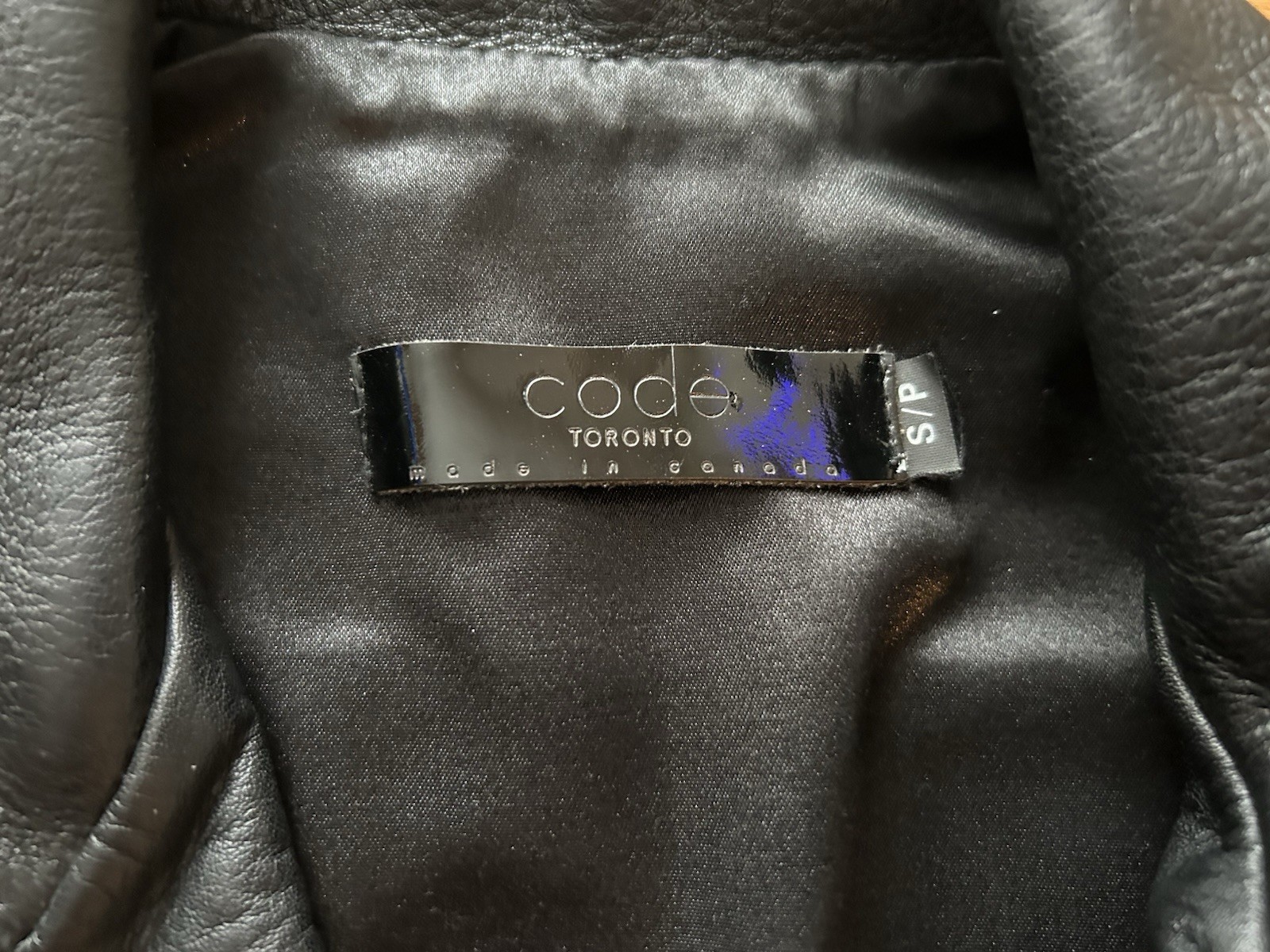 CODE Toronto Double Leather Rider Jacket Size S 3… - image 10