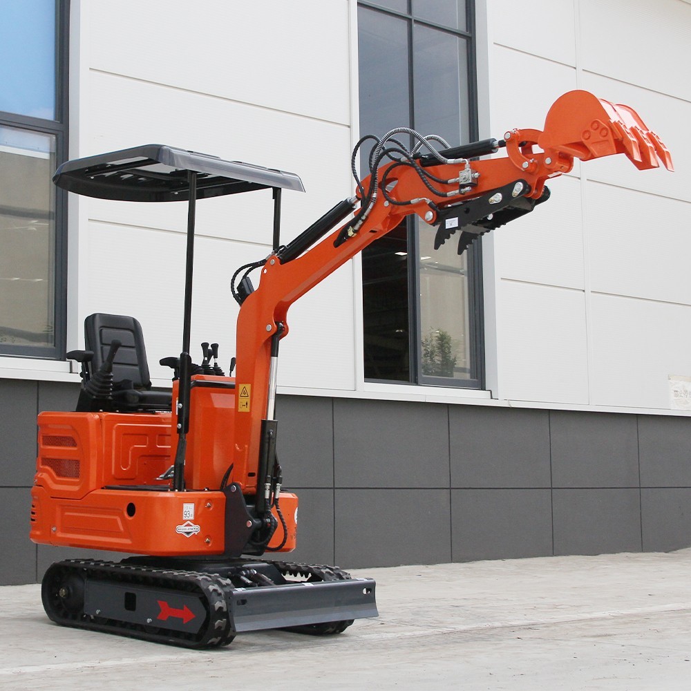 1 TON Mini Excavator 13.5 HP B&S Engine Tracked Digger Hydraulic joystick2025new