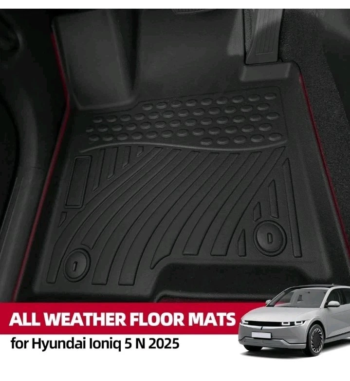 Naibeve 脚垫适用于现代 Ioniq 5 N 2025 - 所有天气定制适合 2025 年 — 第 2/4 张图片