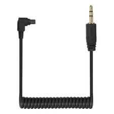 3mm to Male Flash PC Sync Cable with Screw Lock 2.5mm 3P to MINI 5P , Black