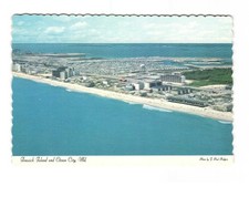 Fenwick Island and Ocean City MD vintage postcard unposted aerial view