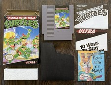 Teenage Mutant Ninja Turtles Complete in Box CIB w/Inserts! Nintendo NES 1989 🔥