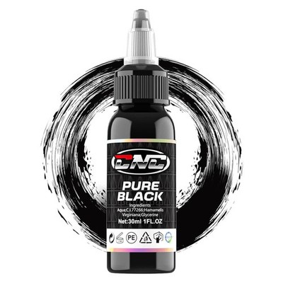 Tattoo Farbe True Black- 1oz (30 ml) - Tattoo-Tinte Set Schwarze, Tattoo Ink zub