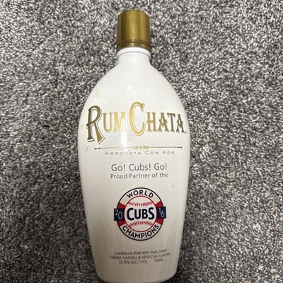 Rum Chata 2016 Chicago Cubs World Series 750ml Bottle Limited Edition Rare Empty