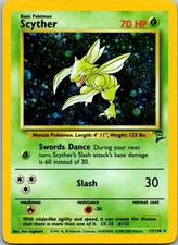 Pokémon TCG: Scyther Base Set 2 17/130 Holo MP-LP on eBay