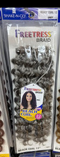 Freetress Beach Curl 12in Grey Curly Synthetic Crochet Hair Extension