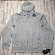 Hurley H2o-Dri Boys' Zip Up Hoodie, STAY DRI Sz. L NWT, DK Grey Heather