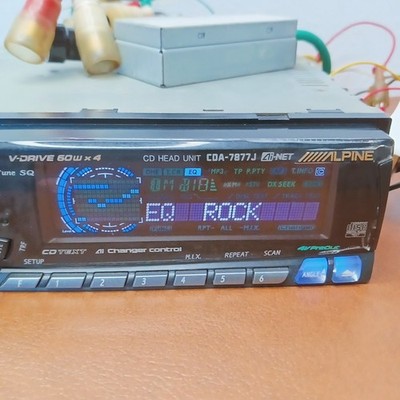 Alpine CDA-7877J 1DIN Car Audio CD Head Unit Ai-NET 4V Preout 3Way