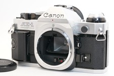 MINT Canon AE-1 Program Silver 35mm SLR Film Camera Body From JAPAN