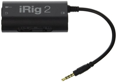 IK Multimedia iRig2 Guitar Interface Adaptor iPhone-iPodTouch-iPad-Mac-Android
