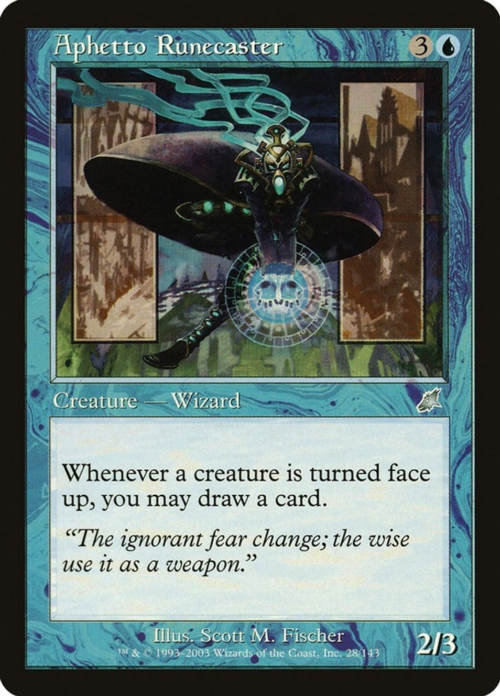 Aphetto Runecaster - 28 - NM - Scourge
