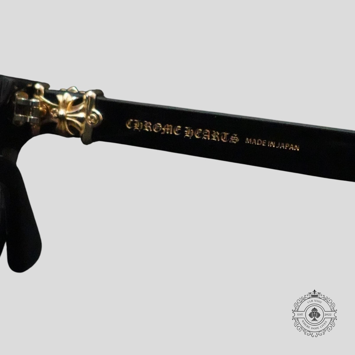 Chrome Hearts Vagilante Sunglasses in Black/Gold | eBay