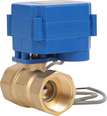 HFS(R) Brass Motorized Ball Valve Electrical Normally Closed - 1'' NPT