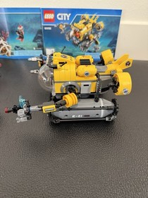 LEGO City Deep Sea Submarine 60092 Complete w/ Minifigs, Shark & Instructions