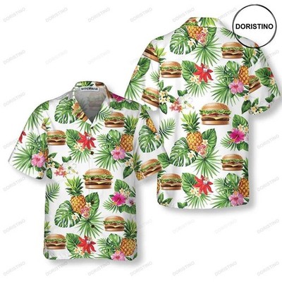 Tropical Burger Aloha Funny Hamburger For Men Women Hawaiian Shirt_yr4_30