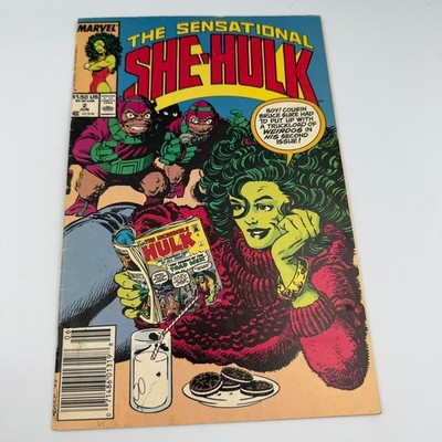 The Sensational She-Hulk #2 Marvel John Byrne Newsstand 1989