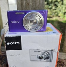 Sony Cybershot DSC-W830 20.1MP Digital Compact Camera Purple - Fully Working 