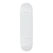Blank Skateboard Deck Dipped White 8.0
