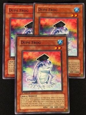 Yugioh Dupe Frog CRMS-EN028 1st Common x3 (NM)