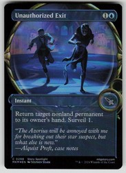 Unauthorized Exit (Showcase) [Murders at Karlov Manor] #298 Foil