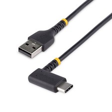Image of StarTech.com 6ft 2m USB A to C Charging Cable Right Angle - Heavy Duty Fast Char
