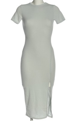 IN THE STYLE Midikleid Damen Kleid Gr. DE 34 hellgrau Casual-Look