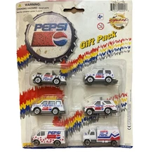1997 Golden Wheels Pepsi Die Cast Gift Pack , New Package Showing Some Wear