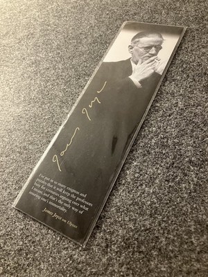 LESEZEICHEN BOOKMARK - JAMES JOYCE ON ULYSSES - ZITAT QUOTE SPRUCH - FOLIE OVP