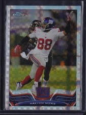 2013 TOPPS CHROME XFRACTOR HAKEEM NICKS #20 GIANTS